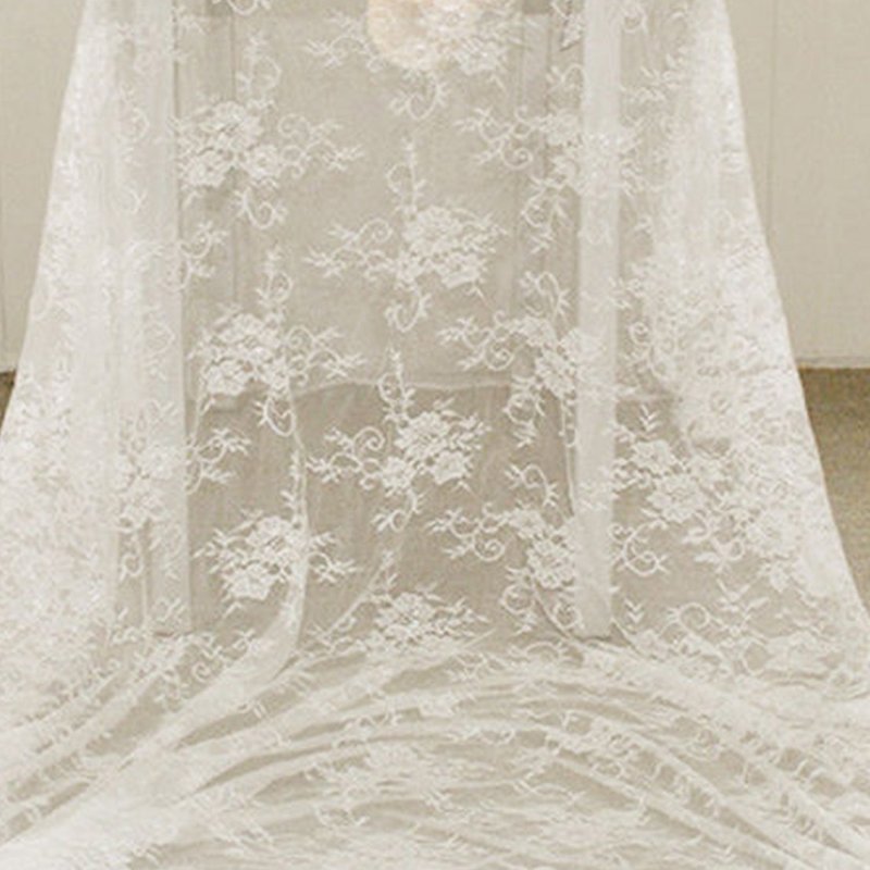 White Bridal Evening Polyester Lace Fabric for Bridal Wholesale Suppli 7